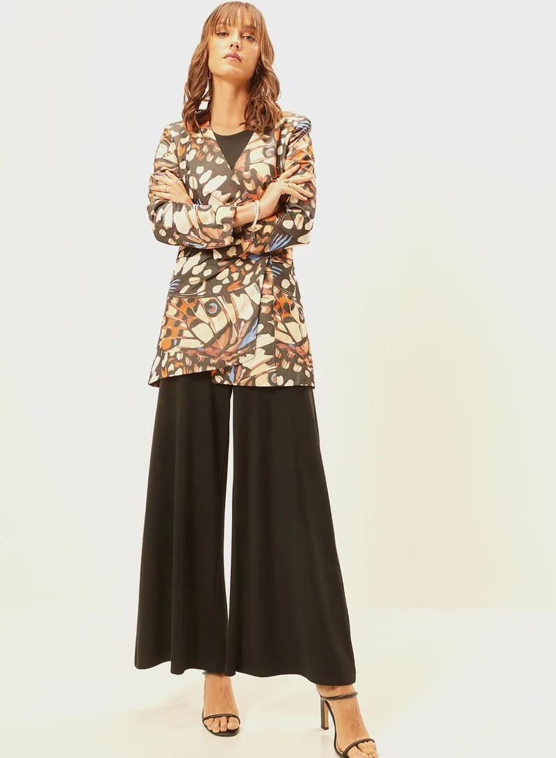 Iconic Pocket Detailed Printed Jacket