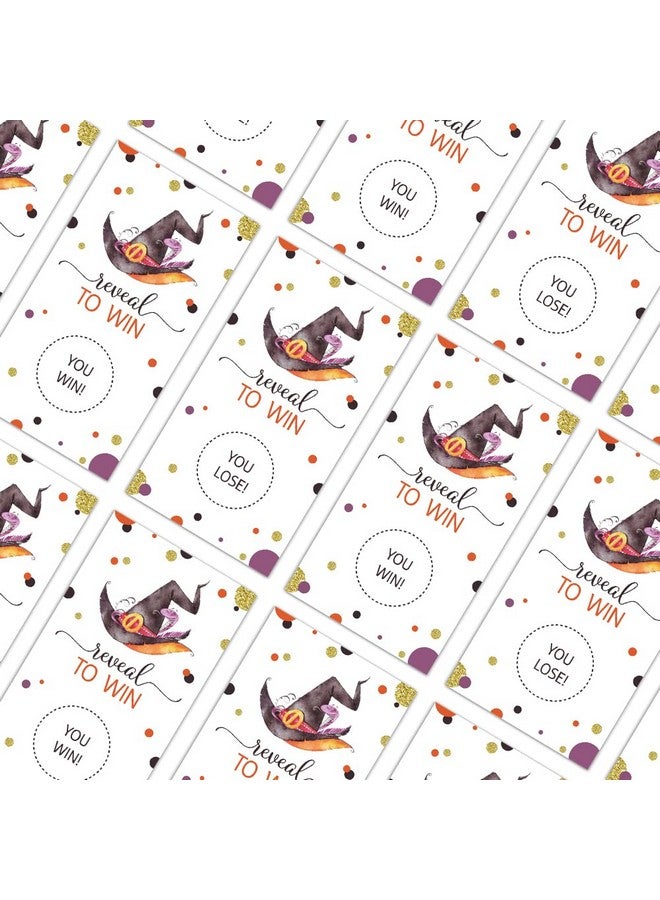 REWIDPARTY Halloween Party Game Scratch Off Cards（32 Pcs）Funny Activity For Groups Kids Adults Witch Hat Themed Games Vouchers Festive Raffle Games Prizes Tickets Halloween Holiday Games Supplies - Image 5