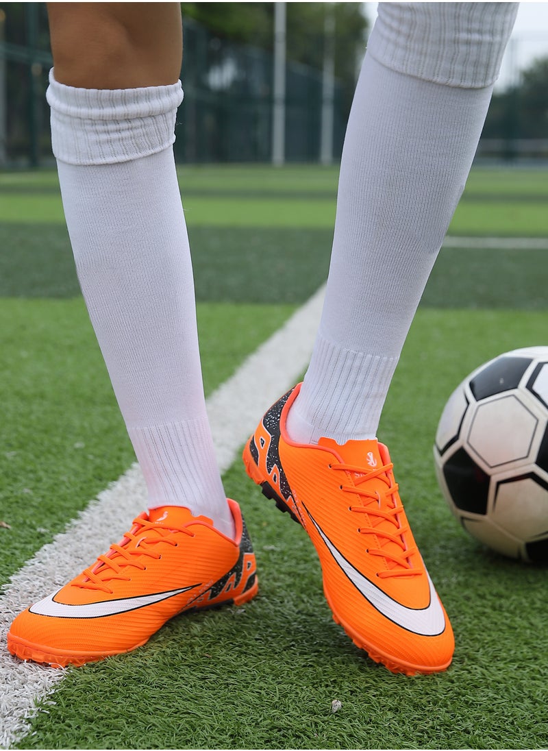SKY WING Football Cleats For Men And Women And Kid,Indoor Outdoor Low Top Unisex Soccer Shoes Lightweight Shock Resistant Training Boots Professional Turf Shoes Sport Athletic Ground Football Boots  - Image 1