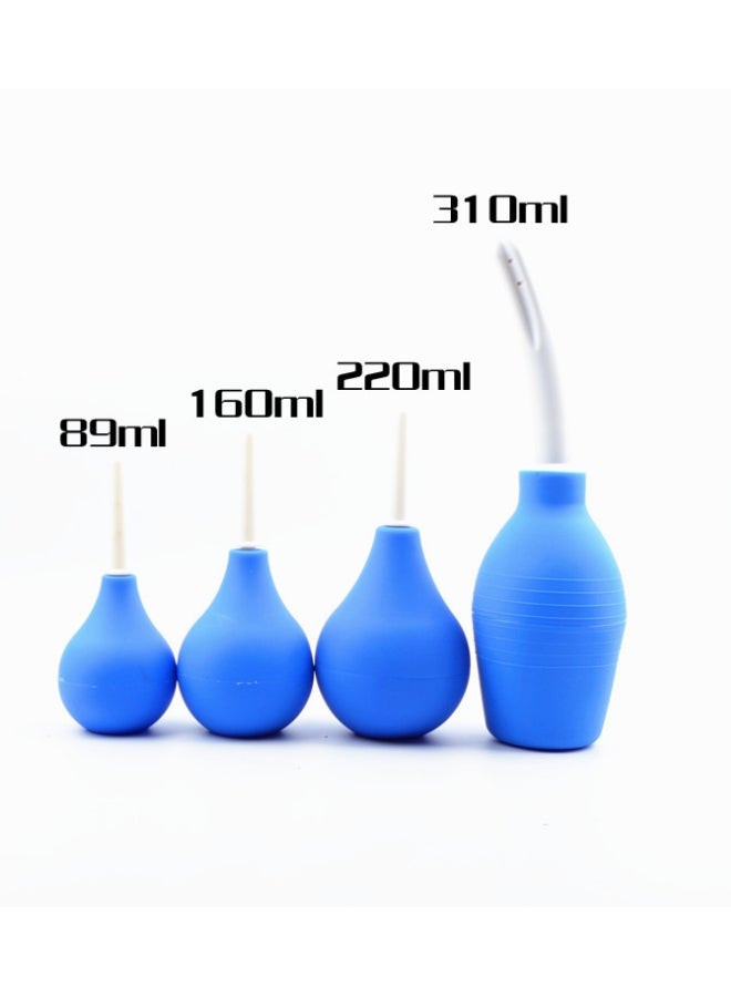Enema Ball Syringe Medical Rubber Enema Female Enema Irrigator Female Hygiene Enema Enema Cleaner Enema Aleaner Blue (160ml) - Image 2