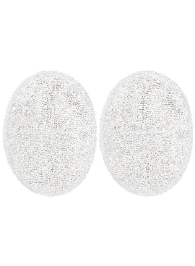 KEEPOW Replacement Mop Pads Compatible with Bissell Powered Hard Floor Mop 2039 Series, 20399, 2039A, Spin Heavy Scrub Mop Pads for Floor Cleaning, 2 Pack White - Image 1