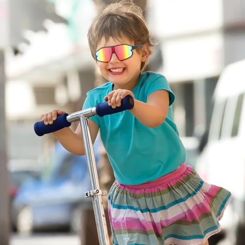 Yogo Vision Kids Sports Sunglasses Youth Lightweight Baseball UV400 Protection Sport Frame Shades for Boys Girls - Image 3