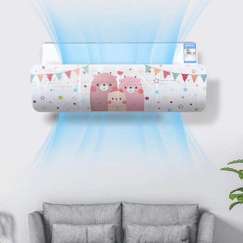 H-Home INFINIY-Plus Air Conditioner Deflector, Faster Air Diffuser, Cold Prevention, Retractable Air Conditioning Deflector Manual Adjustment - Image 1