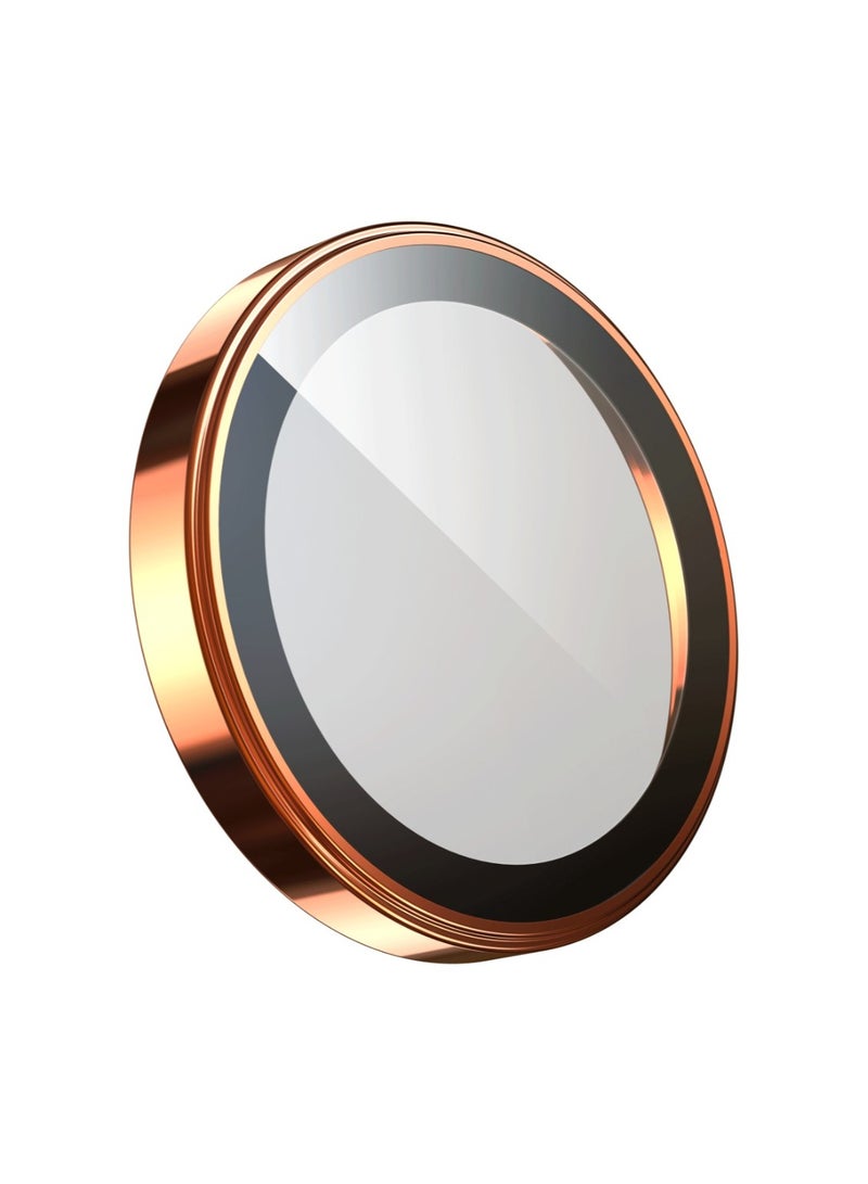 GREEN LION iPhone 17 Pro Max Camera Lens with Multi-Layer Protection / Aluminum Alloy Edge / High Transparency / Dustproof - Orange Titanium - Image 1