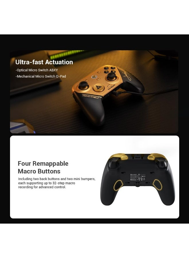 جيم سير وحدة تحكم الألعاب اللاسلكية GameSir G7 Pro 8K للكمبيوتر الشخصي، معدل استجابة 8000 هرتز، عصي تحكم TMR من الجيل الثاني، لوحة ألعاب فائقة السرعة مع أزرار تحفيز بتقنية هول، وحدة تحكم احترافية للألعاب التنافسية - إصدار الأبطال - Image 5