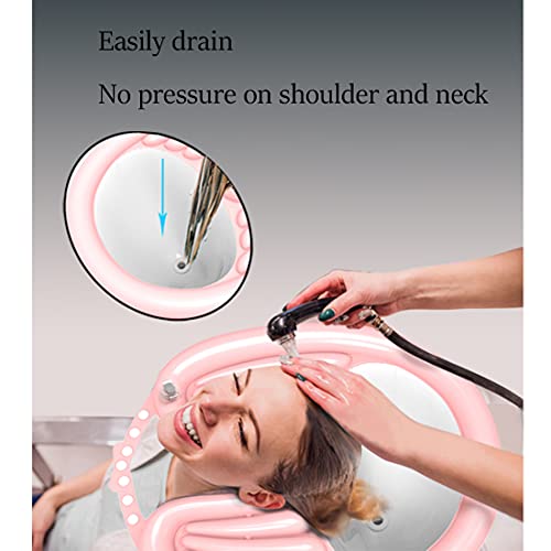 Peaoop Inflatable Shampoo Bowl, Portable Hair Washing Tray for Bedside and in Bed, Lightweight Shampoo Basin for Elderly, Disabled, Pregnant, Injured, Bedridden, Handicap, Lightweight Hair Washing Sink - Image 3
