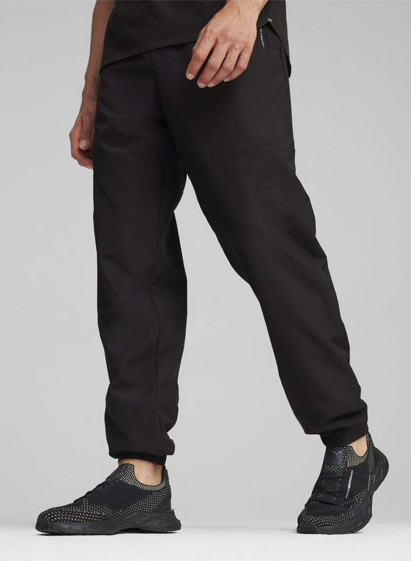 PUMA Porsche Design Mens Black Woven Tech Pants - Image 1