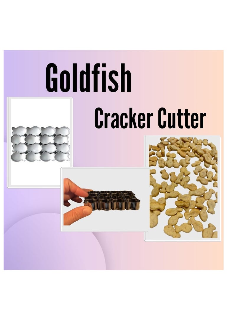 Royalty Essentials Gold Fish Cutter Goldfish Mini Cracker Cookie Cutter Mold Baked Fish Shaped Maker for Kids Gluten Free DIY - Image 4