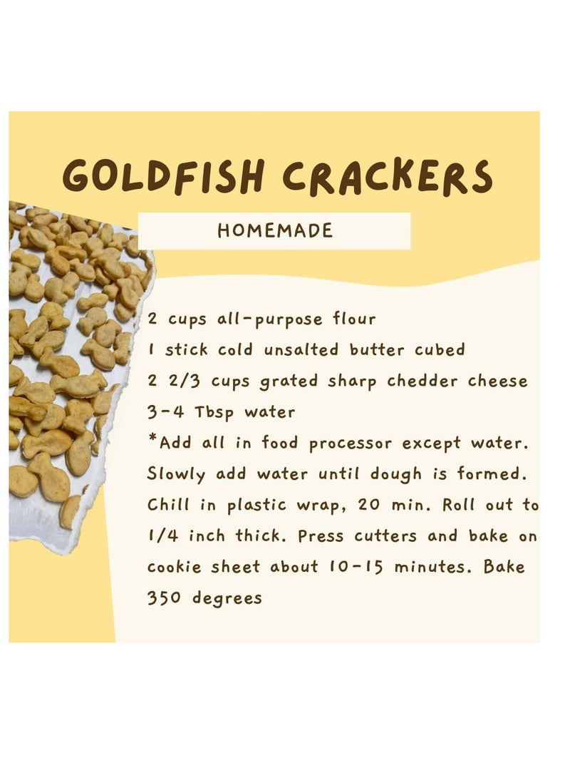 Royalty Essentials Gold Fish Cutter Goldfish Mini Cracker Cookie Cutter Mold Baked Fish Shaped Maker for Kids Gluten Free DIY - Image 5