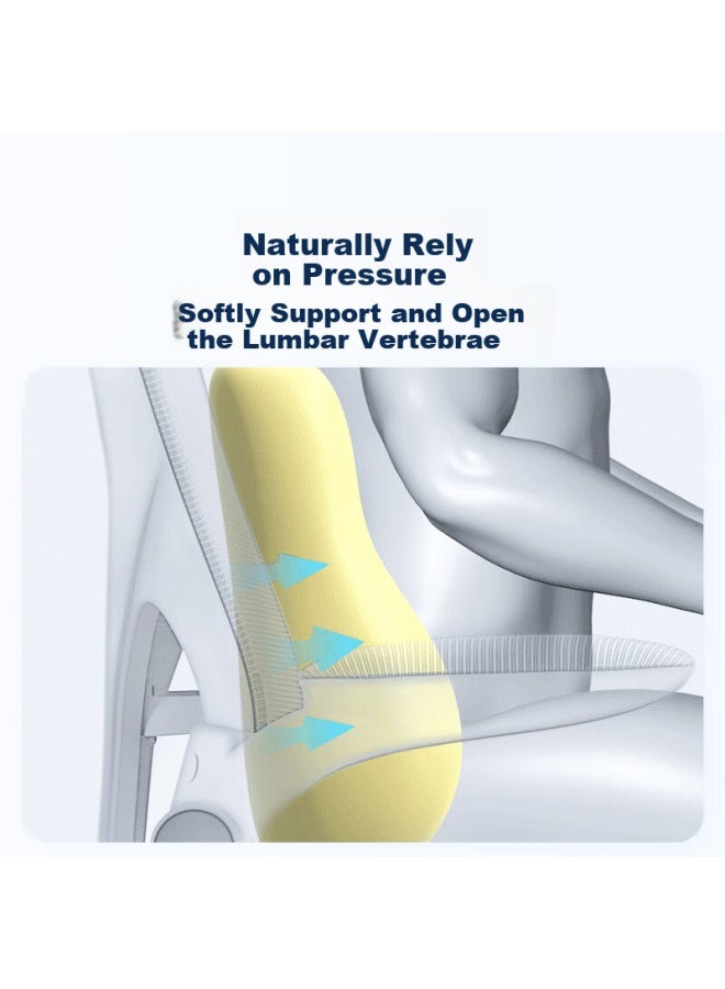 J.sir Car Lumbar Support Cushion, Waist Protection Pad, Office Chair Backrest, Car Seat Cushion, Driving Back Support, Waist Pillow - Image 3