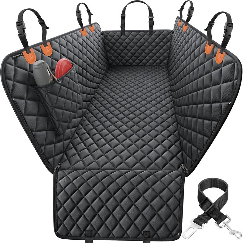 URPOWER Dog Car Seat Cover for Pets 100% Waterproof Seat Cover Hammock 600D Heavy Duty Scratch Proof Nonslip Durable Soft Back Seat Covers for Cars Trucks and SUVs - Image 1