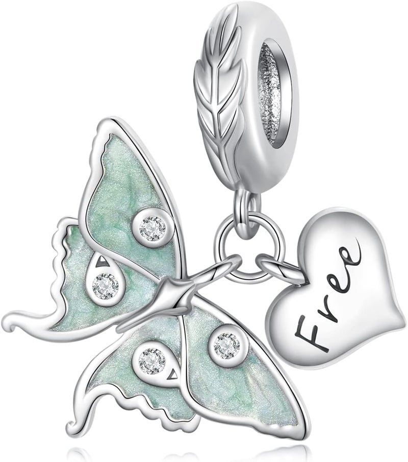 VOROCO Store Butterfly Dragonfly Cat Charm for Bracelet Cute Animal Collection Bead & Charm for Women Girls 925 Sterling Silver Pendant & Dangle Charm Jewelry for Bracelet and Necklace - Image 1