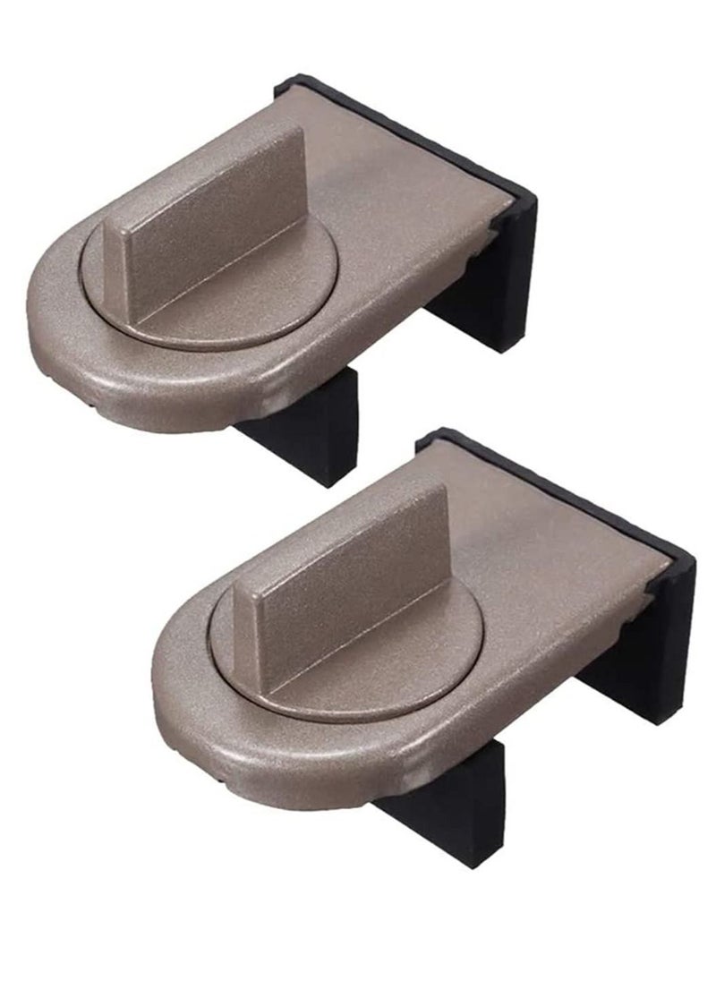 SYOSI Sliding Window Lock, Aluminum Alloy Restrictor Locks Child Safety Sash Key Baby Door for Kitchen Homes Residential Accommodation Hospitals Schools, 2PCS  - Image 1
