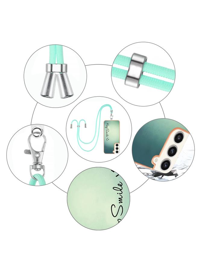 اس-توب جراب لهاتف Samsung Galaxy S23+ 5G مطلي بالكهرباء IMD مزدوج الجوانب مع حبل - Image 4