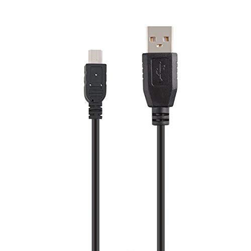 PASOW Mini USB Power Cable USB 2.0 A-Male to Mini-B Car Vehicle Power Suppy Adapter Cord for Dash Cam (11.5FT, Straight) - Image 1