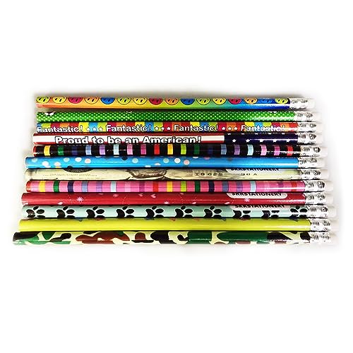 SKKSTATIONERY Assorted Colorful Pencils, Wooden Pencil with Eraser, Pencil Assortment, Novelty Kids Pencils，Awards & Incentives, No.2 HB, Back to school, 12 Assorted Colors 144/box. - Image 4