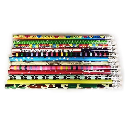 SKKSTATIONERY Assorted Colorful Pencils, Wooden Pencil with Eraser, Pencil Assortment, Novelty Kids Pencils，Awards & Incentives, No.2 HB, Back to school, 12 Assorted Colors 144/box. - Image 5