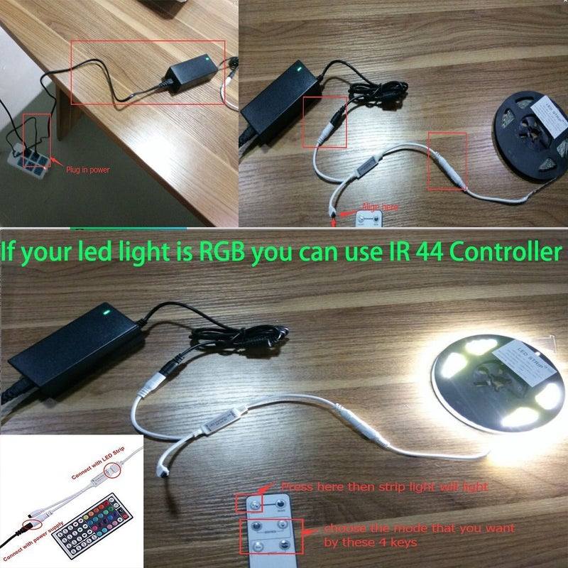 ledmo 3 Pack LED Power Supply, Transformers,LED Adapter, 12V, 5A Max, 60 Watt Max, for LED Strip Light - Image 4