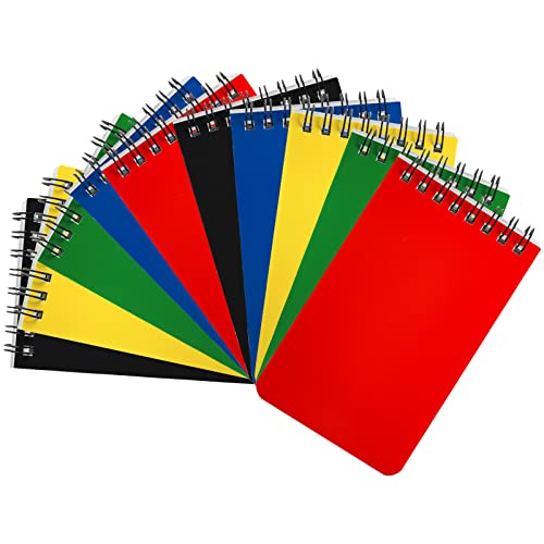 Hacaroa 30 Pack Top Spiral Memo Pads, 3"x5" Lined Pocket Notebook Mini College Ruled Paper 75 Sheets/150 Pages, Wirebound Small Steno Pads for Home, School, Office, Assorted Colors - Image 4