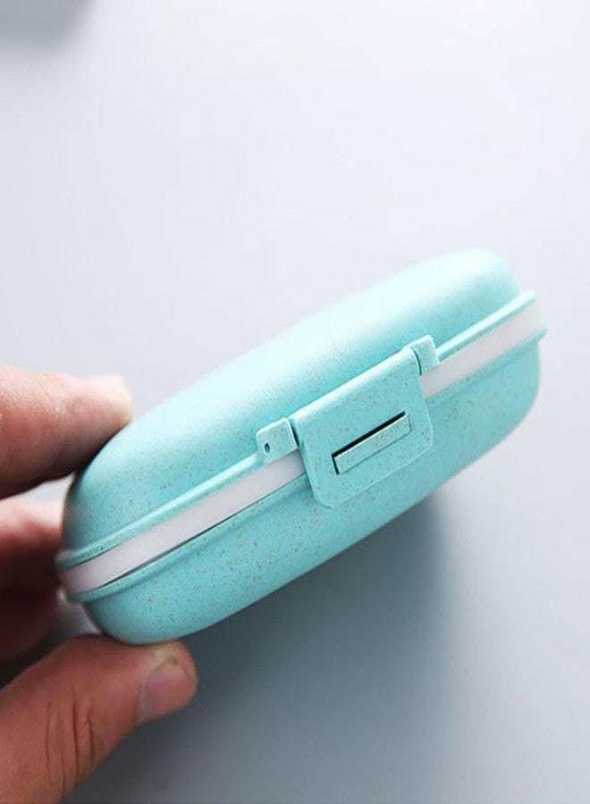 AccuPrints Sumiko Turquoise Pill Organiser | Portable Airtight Medicine Storage Container | 8 Compartments Tablet Case Pouch for Daily Weekly Use | Pill Box Dispenser for Travel Home Car & Gift Item - Image 5