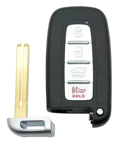 AYGUCEKE Replacement Key Fob Cover Case fit for Hyundai Sonata Genesis 2010 2011 2012 2013 2014 Azera Equus Kia Optima 2009-2013 Ria Sorento Forte Borrego Smart Remote Key Fob Shell 4 Button - Image 4