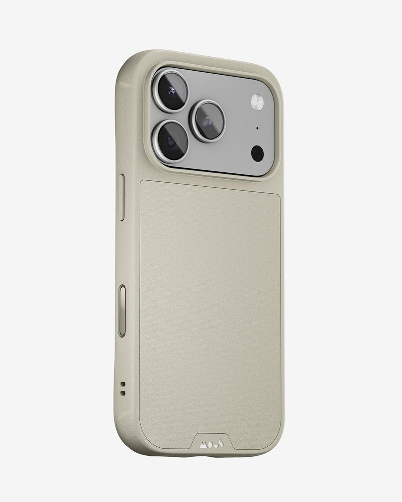 ماوس حافظة لهاتف iPhone 17 Pro Max، زر التحكم في الكاميرا، متوافقة مع Qi2 MagSafe - Limitless - حافظة مغناطيسية مقاومة للصدمات، رمل - Image 1
