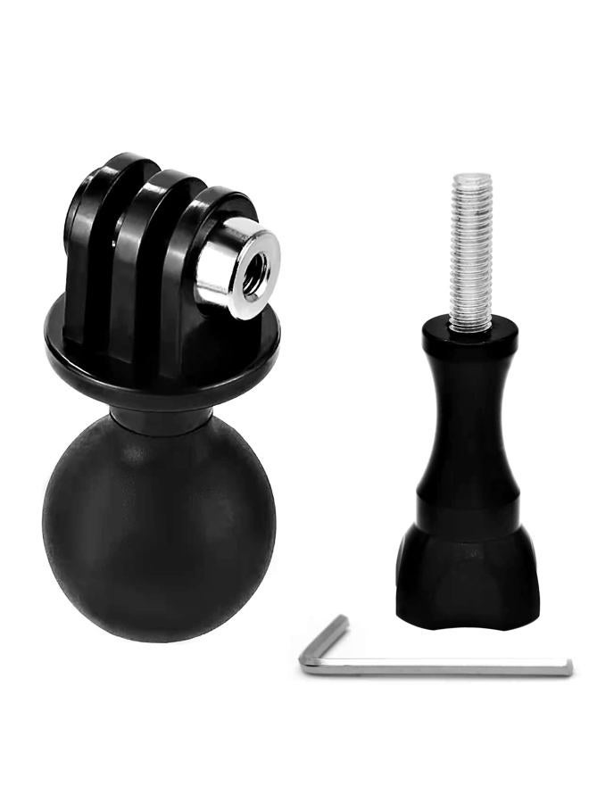 Niewalda Ball Mount Adapter Compatible Gopro Hero Series/AKASO/SJCAM/DJI/OSMO/Action Camera, Compatible with RAM Ball Head Mounts, Rotating Ball Head Mount with Metal Screws - Image 1