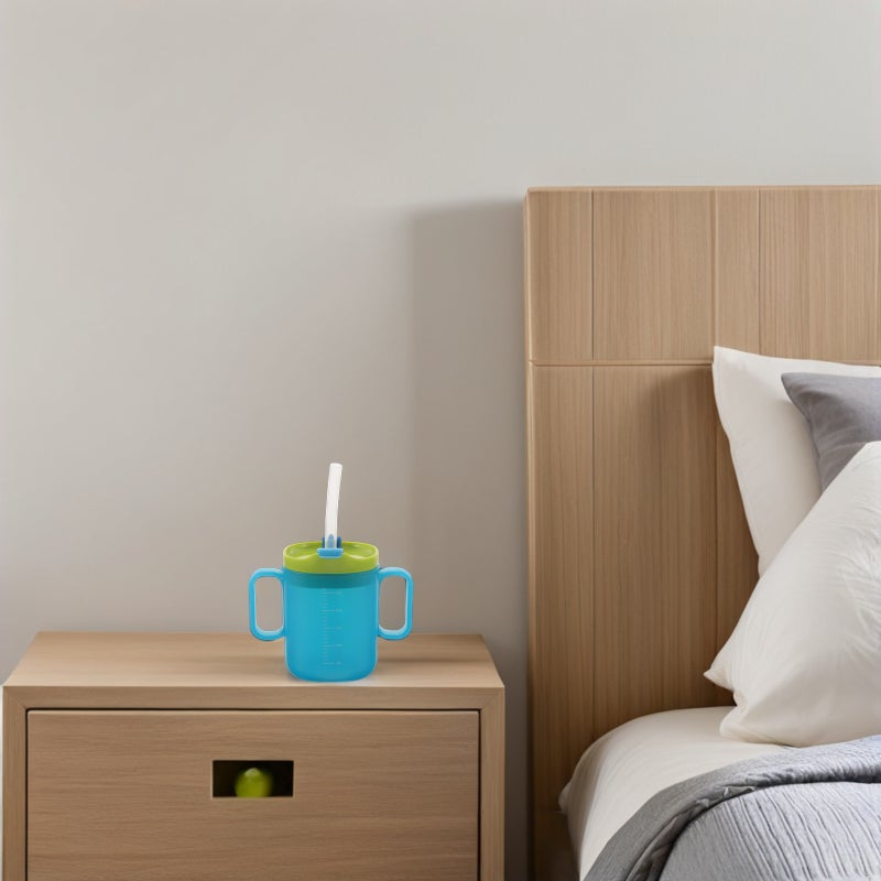 2pcs Spill- Cups For Elderly Nursing Cups With Measurement Scale For And Daily Hydration 250 Ml Sky- - Image 3