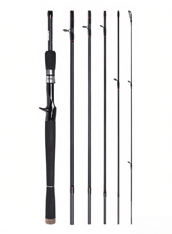CAPACI 2.1m / 2.4m 6 Sections Carbon Spinning Casting Fishing Rod Lure Fishing Rod Hand Pole Fishing Tackle - Image 2