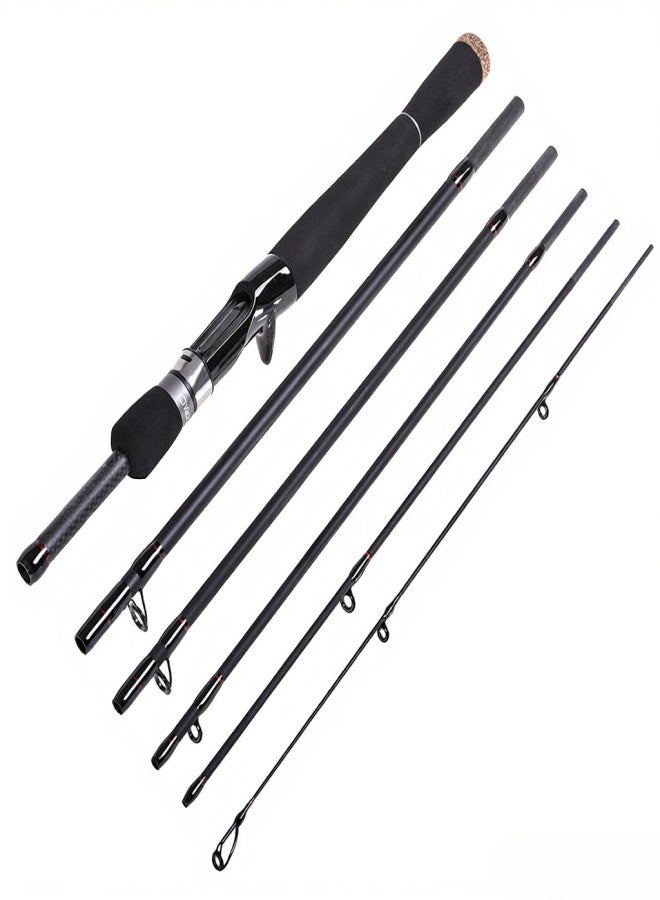 CAPACI 2.1m / 2.4m 6 Sections Carbon Spinning Casting Fishing Rod Lure Fishing Rod Hand Pole Fishing Tackle - Image 4