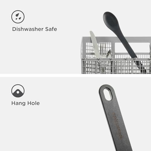 Epicurean Kitchen Series Utensils Small Serving Stirring Spoon Dishwasher Safe NonToxic and Made in the USA Slate - Image 3