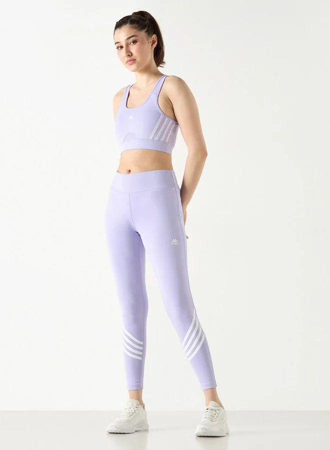 Kappa Kappa Striped Leggings with Elasticated Waistband