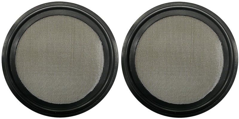 DR.COMPONENT 2" Sanitary Tri-Clamp Gaskets (Pack of 2), Bonded Type Screen (#240 Mesh/ 61 μm) Gaskets, Black Viton - Image 2