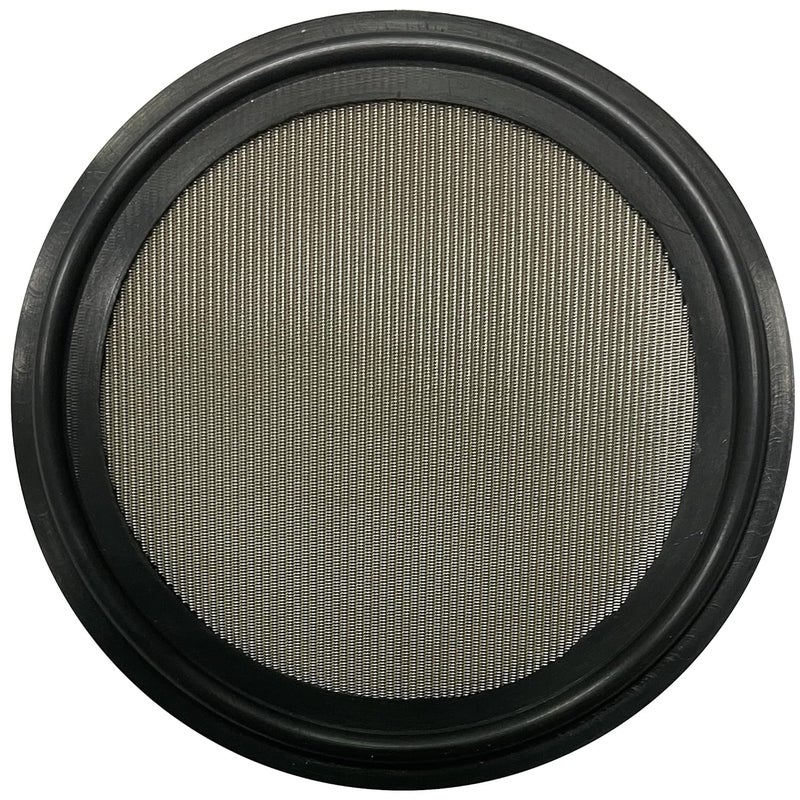 DR.COMPONENT 2" Sanitary Tri-Clamp Gaskets (Pack of 2), Bonded Type Screen (#240 Mesh/ 61 μm) Gaskets, Black Viton - Image 1