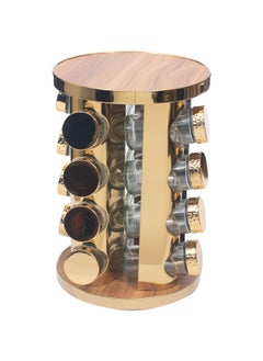 Spice Carousel 16 Jar Rotating Gold