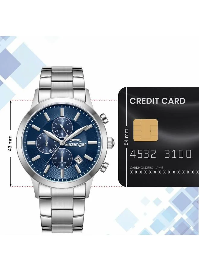 Slazenger  Men's Metal Multifunction Watch SL.9.2264.2.09 - 43 mm  | Best Price UAE