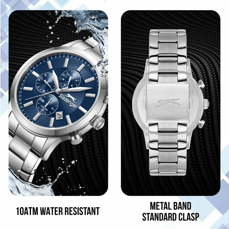 Slazenger  Men's Metal Multifunction Watch SL.9.2264.2.09 - 43 mm  | Best Price UAE