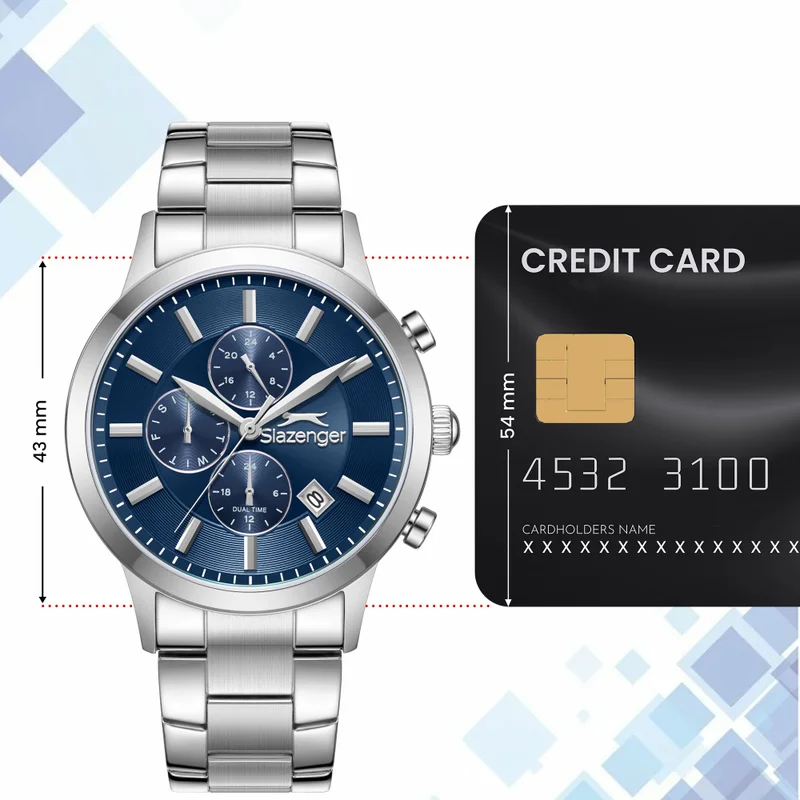 Slazenger  Men's Metal Multifunction Watch SL.9.2264.2.09 - 43 mm  | Best Price UAE
