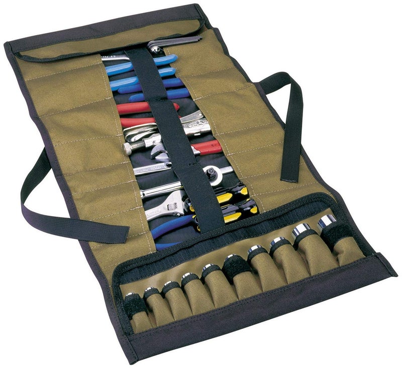 Custom Leathercraft Clc Custom Leathercraft 1173 Socket Tool Roll Pouch, 32 Pocket 