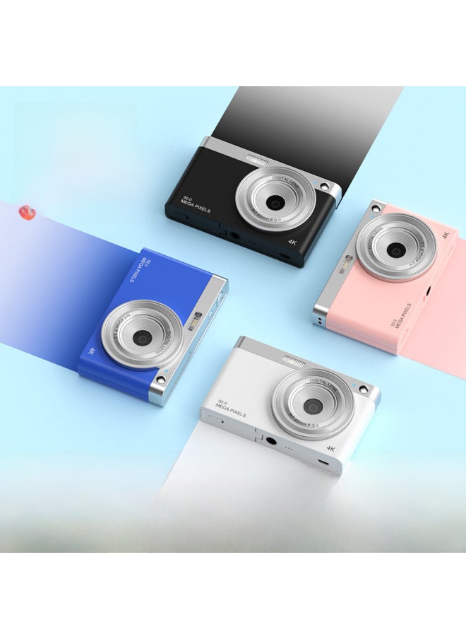Generic High Definition Ccd Digital Camera Macaron Color Series Vintage Style Small Portable Student Party Traveling Video Camera-Body Color:C12 Pink Standard  - Image 2