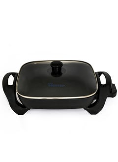 Home Electric Grill  1500W non-stick grill coating plate. Temperature control by thermostat. Heat-insulating handle. It has rubber feet to prevent slipping. It has a glass lid.  - Image 1
