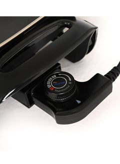 Home Electric Grill  1500W non-stick grill coating plate. Temperature control by thermostat. Heat-insulating handle. It has rubber feet to prevent slipping. It has a glass lid.  - Image 3