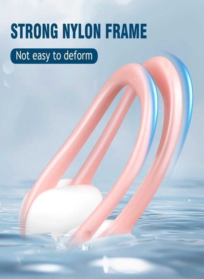 LFHMELE Swimming Nose Clip - 3 Packs Silicone Waterproof Swim Nose Plugs for Kids Age 7+ (Pink, Orange & Purple) (Pink, Orange & Purple) - Image 3