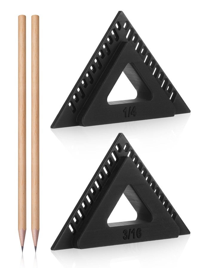 Shimeyao 4 Pcs Trimble Door and Window Casing Reveal Marking Tool 3/16 and 1/4 inch Trim Marking Gauge with Wood Pencils for Woodworking Decoration Projects - Image 1