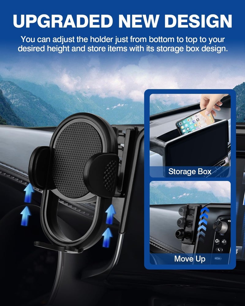 Autorder Custom Fit for Car Phone Holder 2019-2022 Toyota C-HR CHR Accessories Phone Mount with Dash Organizer 8" Screen Cell Phone Automobile Cradles Hands-Free 360 Degree Rotation - Image 3