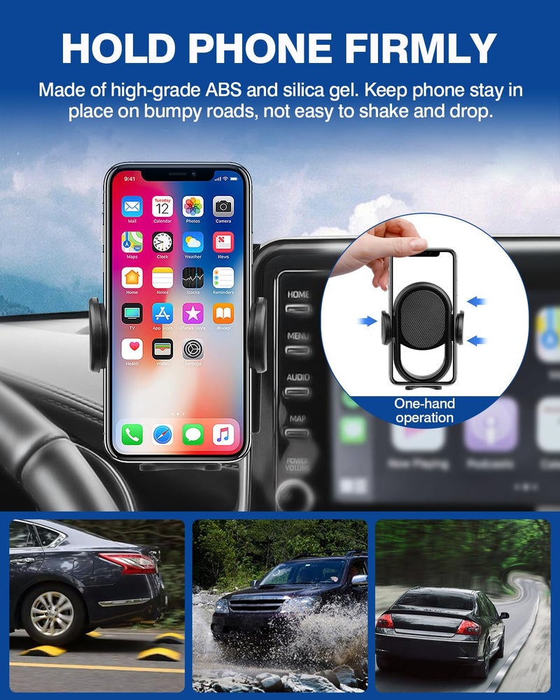 Autorder Custom Fit for Car Phone Holder 2019-2022 Toyota C-HR CHR Accessories Phone Mount with Dash Organizer 8" Screen Cell Phone Automobile Cradles Hands-Free 360 Degree Rotation - Image 5