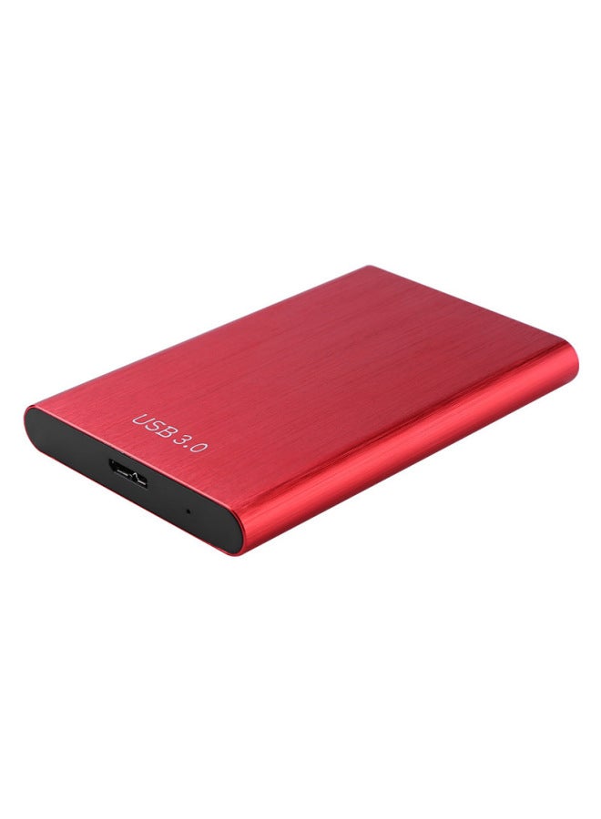 USB3.0 TO SATA 2.5-inch Metal Mobile Hard Disk Box Expansion External Mobile Hard Disk-Color:Red