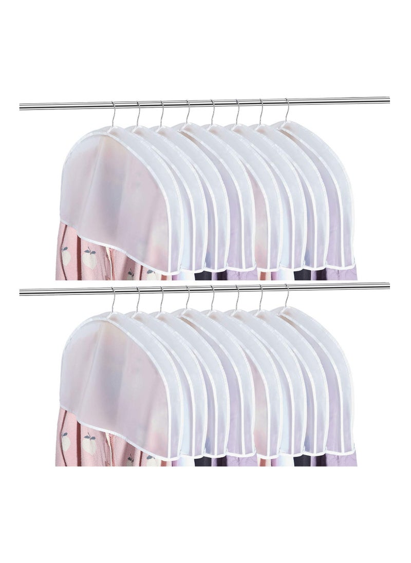SYOSI - 8 Pcs Plastic Clothing Shoulder Covers, Gusseted Clear Shoulder Covers for Hanging Clothes Shoulder Covers Plastic Shoulder Hanger Covers Clear Garment Breathable Bag for Jacket Clothing Coat Dress - Image 1