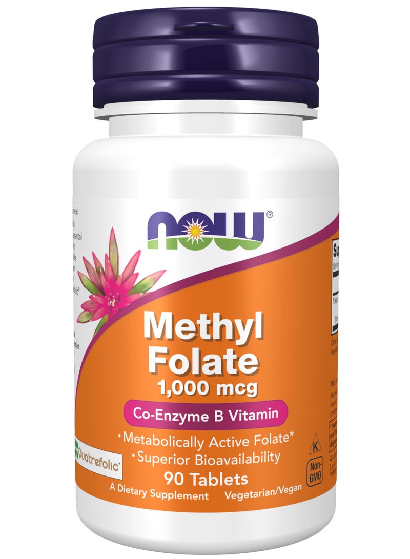 Now Methyl Folate 1000Mcg Tab 90S