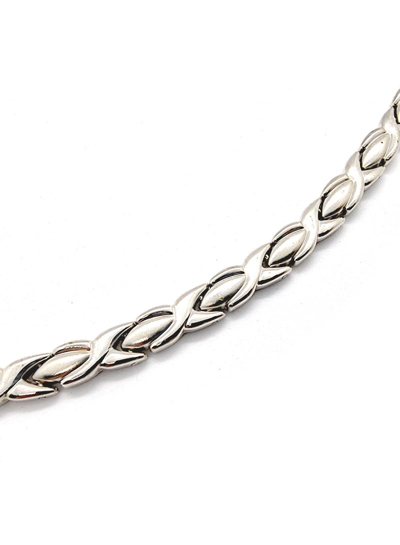 Magna Power Magnetic Therapy Bracelet Silver Colour for Arthritis Carpal Tunnel and Joint Pain Relief - Image 3